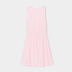 Robe patineuse courte taille noeud ecru fille