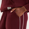 Pantalon de jogging large molletonn&eacute; violet fonc&eacute; femme