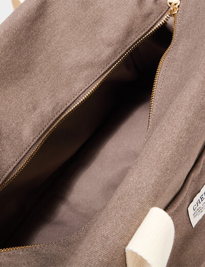 Sac bowling gris foncé femme