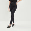 Jeans skinny taille haute noir femme