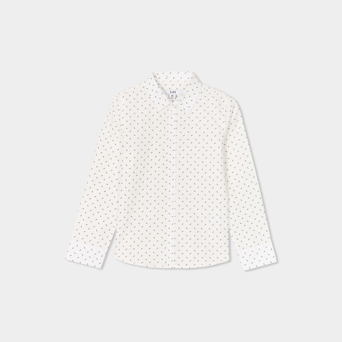 Chemise col français coton majoritaire blanc garçon