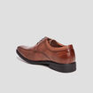 Derbies à lacets à bout carré marron homme