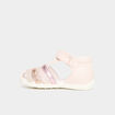 Sandales &agrave; scratchs semelle souple rose b&eacute;b&eacute; fille