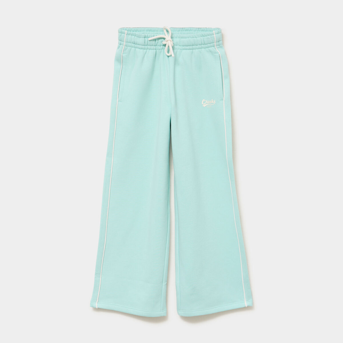 Pantalon de jogging wide leg vert pastel fille