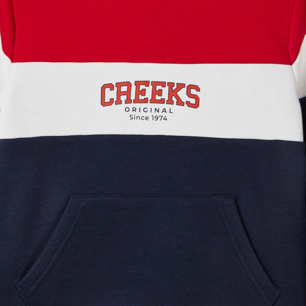 sweat a capuche hoodie 1 poche creeks bleu marine garcon Sweat à capuche hoodie 1 poche Creeks bleu marine garçon