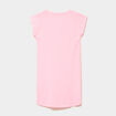 Chemise de nuit manches courtes coton rose fluo fille