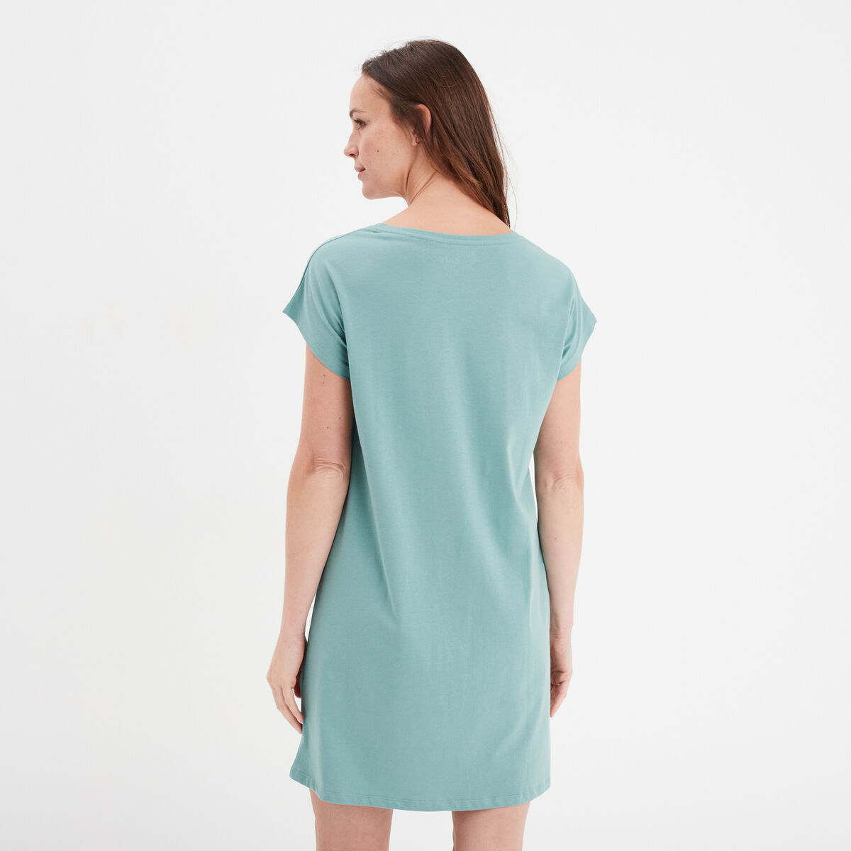 Chemise de nuit coton Aristochats Marie bleu gris femme
