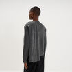Pull col rond &eacute;charpe amovible gris fonc&eacute; femme