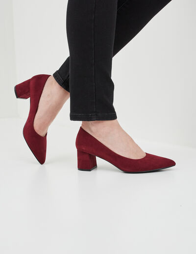 Escarpins à talons rouge femme