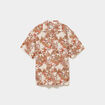 Chemise en coton manches courtes multicolore homme