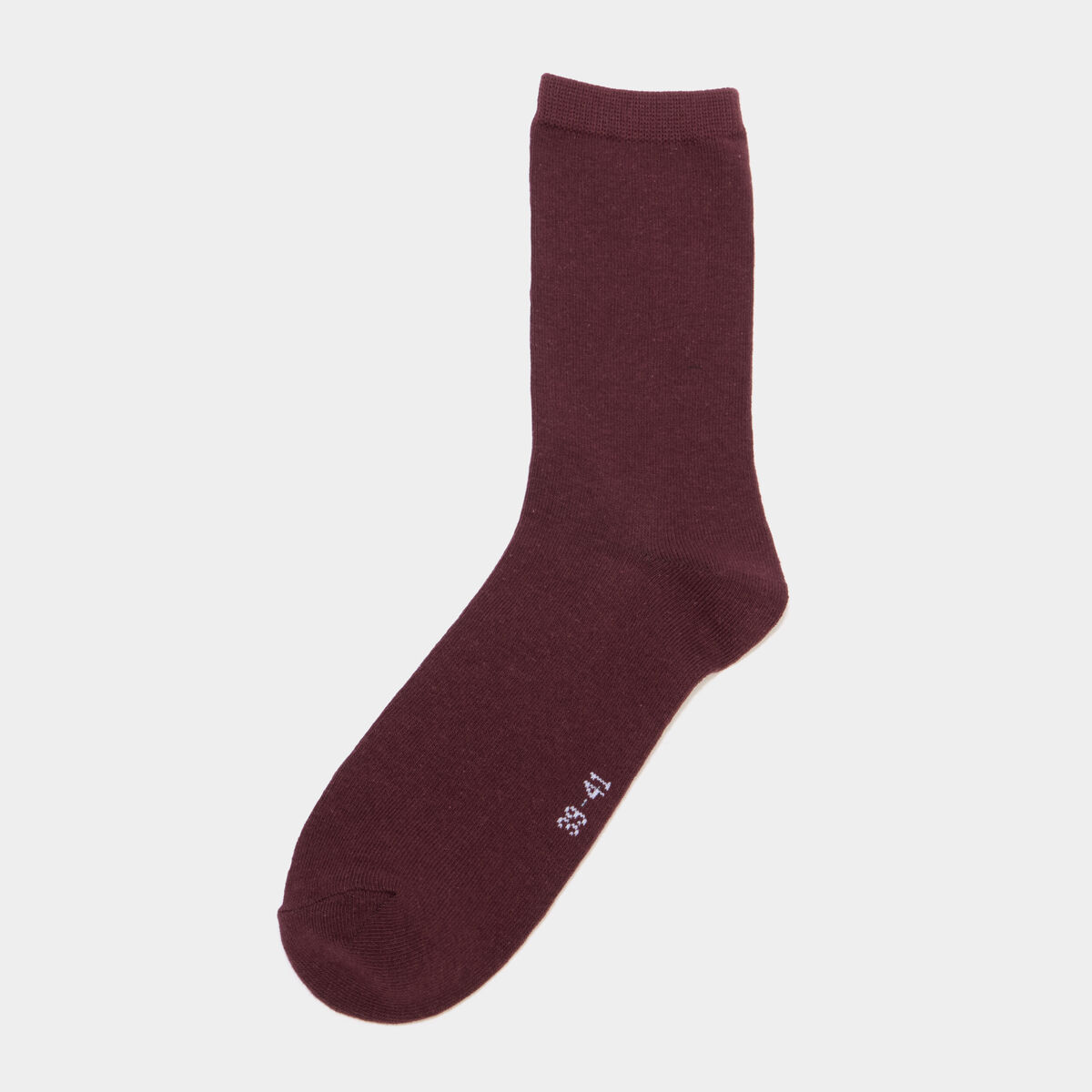 Lot 5 paires chaussettes bordeaux femme