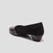 Escarpins à talons en cuir noir femme