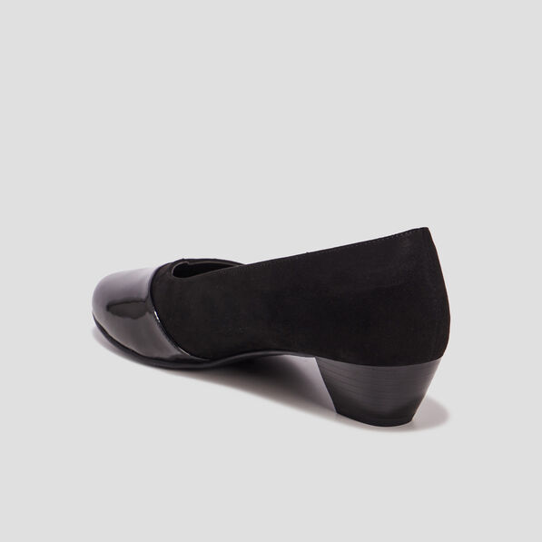 escarpins a talons en cuir noir femme Escarpins à talons en cuir noir femme