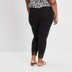 Leggings avec dentelle noir femme grande taille