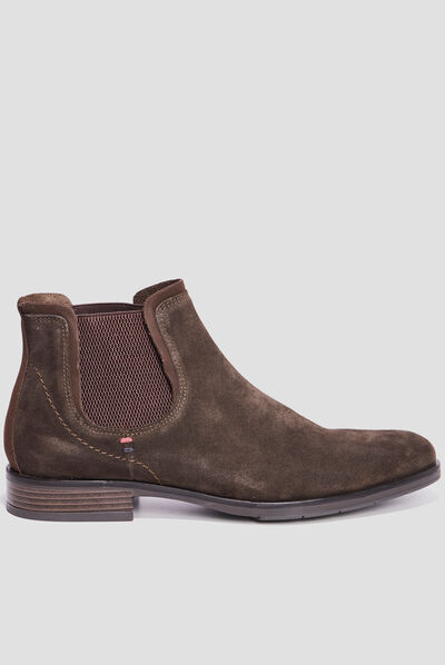 Bottines chelsea en cuir Bazy marron homme