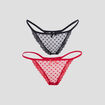 Lot 2 strings rouge femme
