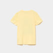 T-shirt manches courtes col rond coton jaune gar&ccedil;on