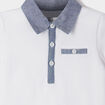 Polo manches courtes coton blanc bébé garçon