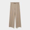Pantalon de jogging large &eacute;lastiqu&eacute; taupe femme