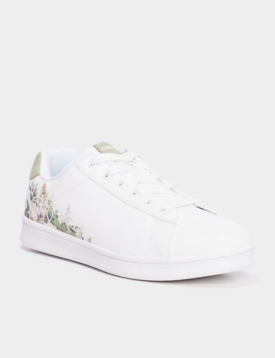 Tennis basses à lacets Creeks vert clair femme