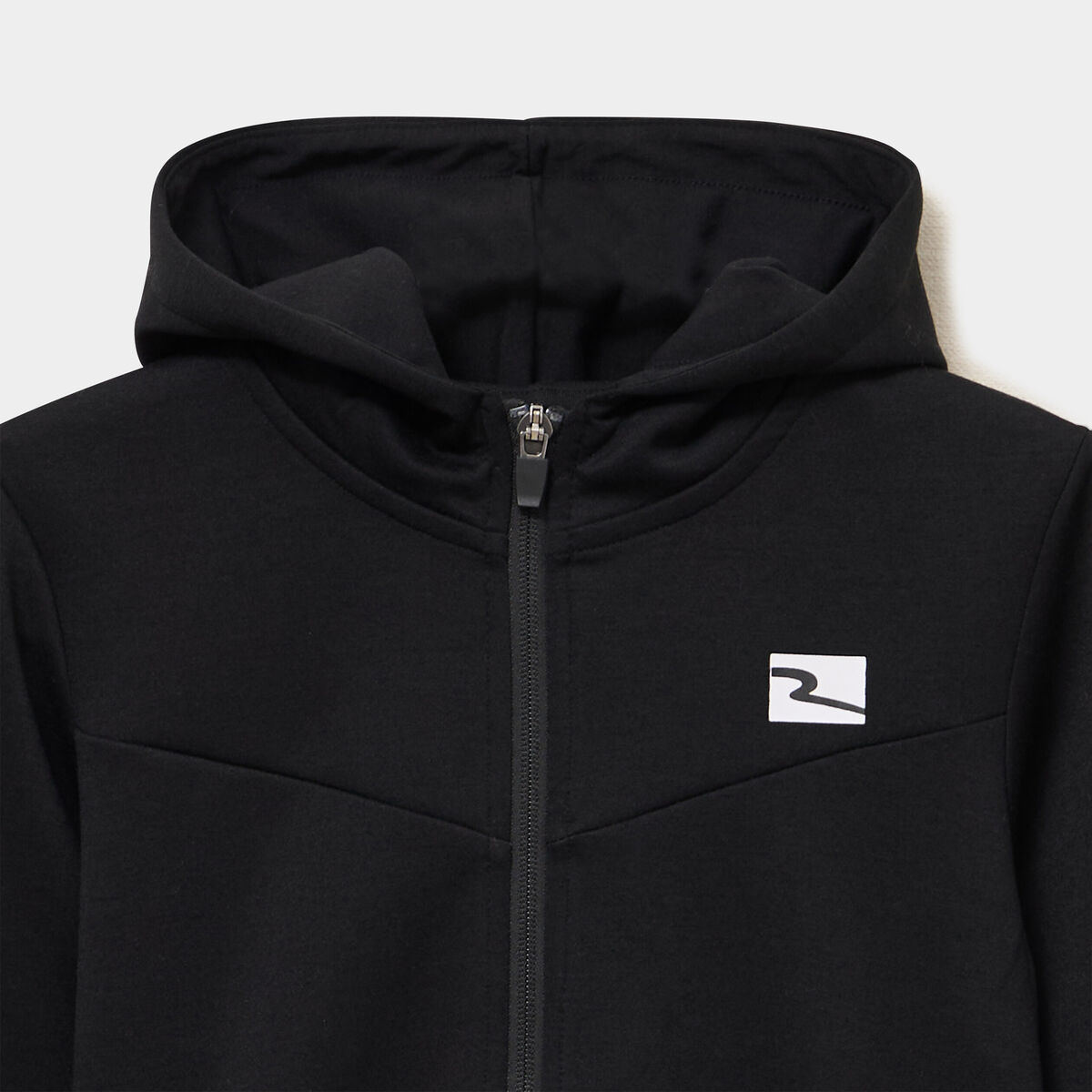 Sweat zipp&eacute; &agrave; capuche noir gar&ccedil;on
