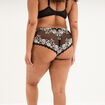 Shorty en dentelle noir femme grande taille