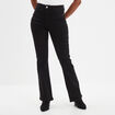 Jeans flare 5 poches Creeks denim noir femme