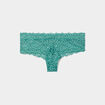 Shorty en dentelle vert menthe femme