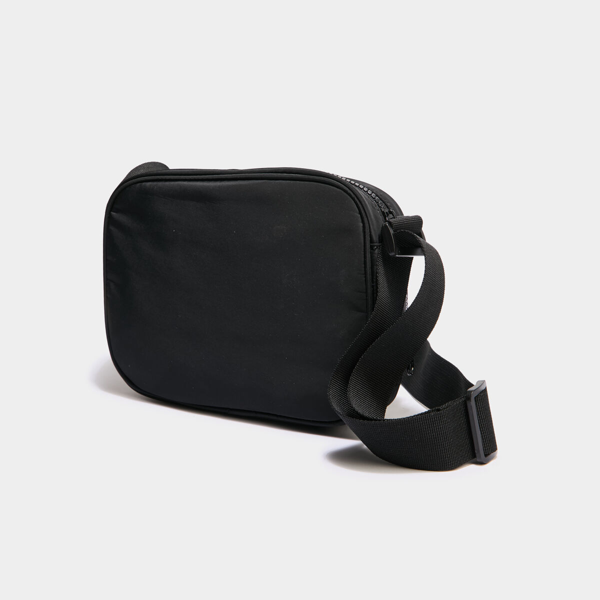 Sac arrondi en bandouli&egrave;re noir femme