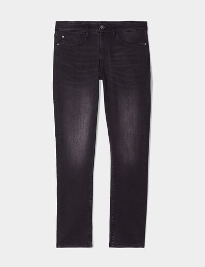 Jean stretch coupe slim denim noir homme