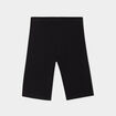 Short cycliste coton taille &eacute;lastiqu&eacute;e noir fille