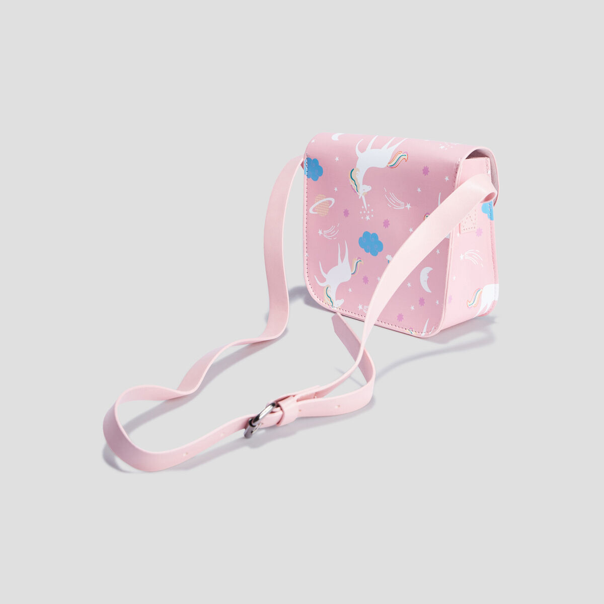 Sac bandouli&egrave;re rose fille