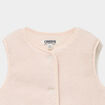 Gilet effet polaire sans manches ivoire fille