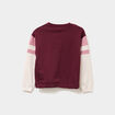 Ensemble jogging sweat et pantalon coton bordeaux fille