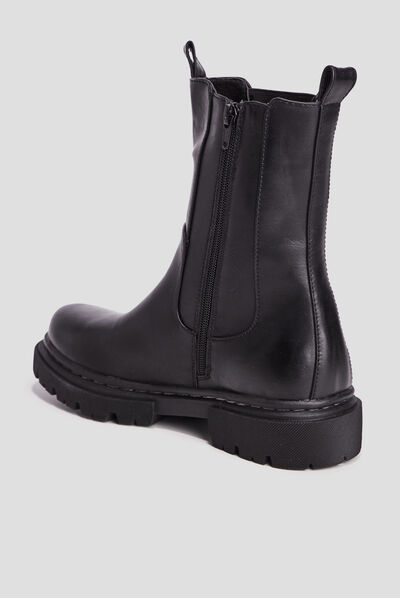 Bottines chelsea noir femme