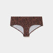Shorty microfibre sans coutures marron femme
