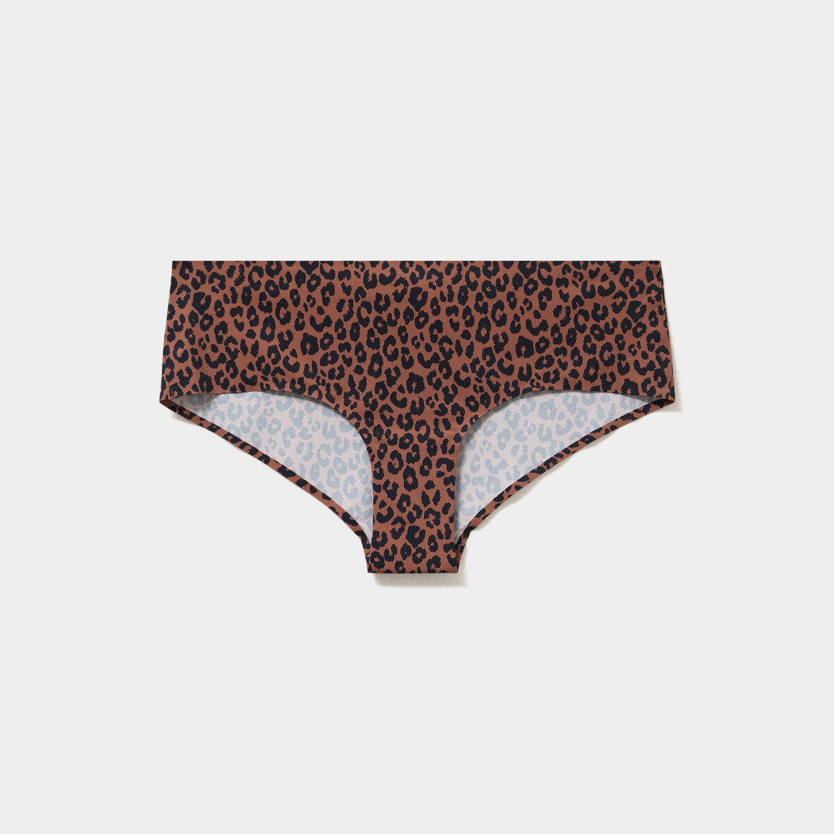 Shorty microfibre sans coutures marron femme