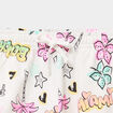 Short molletonn&eacute; &agrave; taille &eacute;lastiqu&eacute;e ecru fille