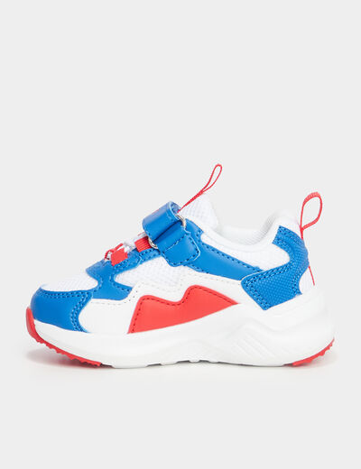 Baskets running à scratchs multicolore bébé garçon