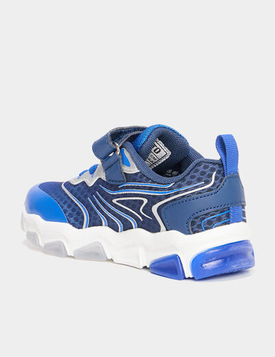 Baskets running semelles lumineuses bleu garçon