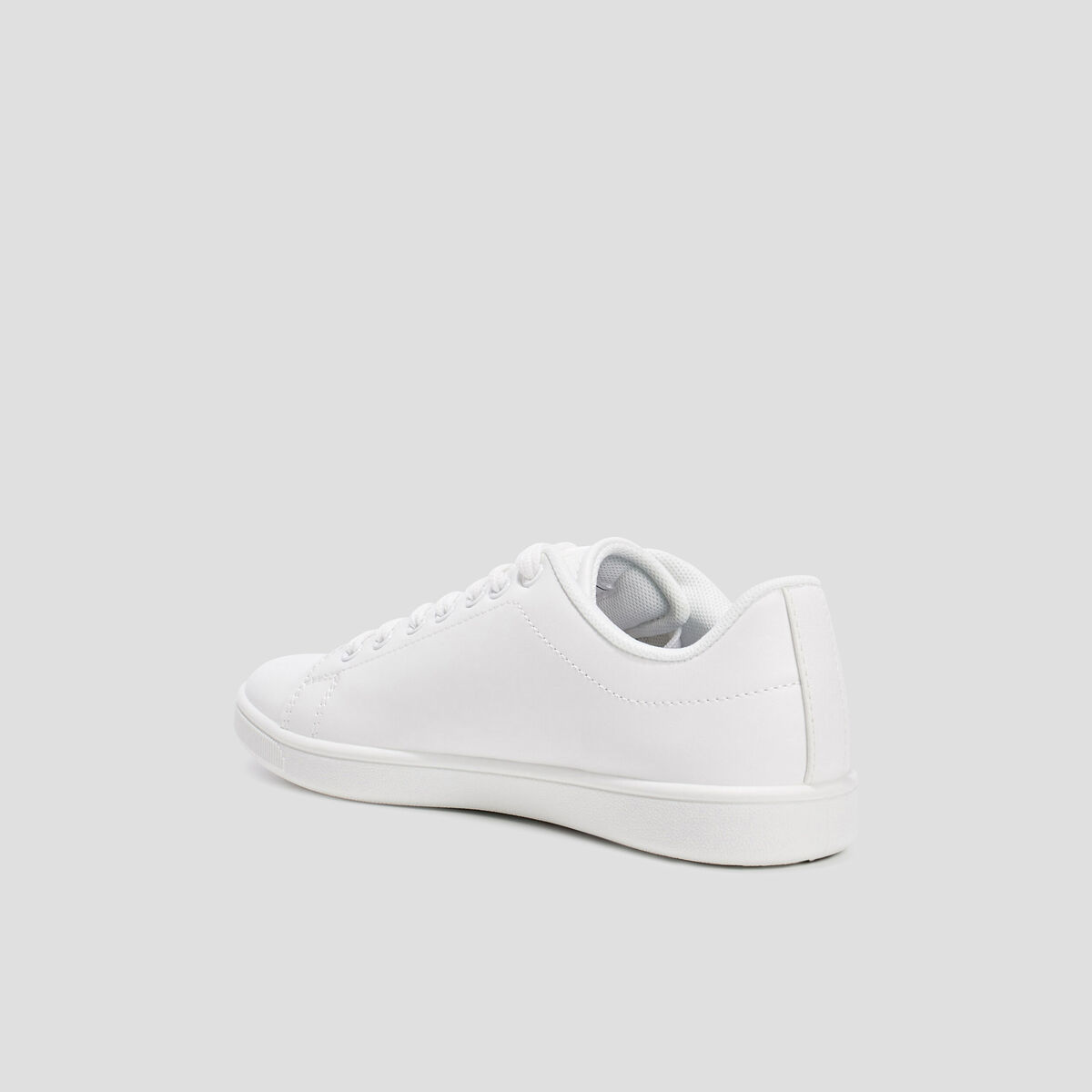 Tennis &agrave; lacets blanc femme