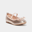 Ballerines bride &eacute;lastiqu&eacute;e jaune or fille