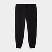 Pantalon jogging droit molleton noir homme