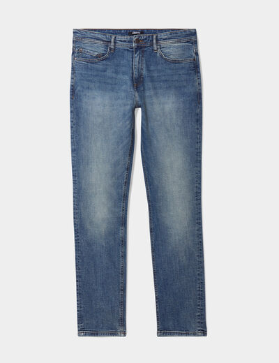 Jeans straight 5 poches Liberto denim dirty homme