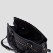 Sac rectangulaire bandoulière ajustable noir femme
