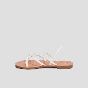 sandales plates blanc femme Sandales plates blanc femme