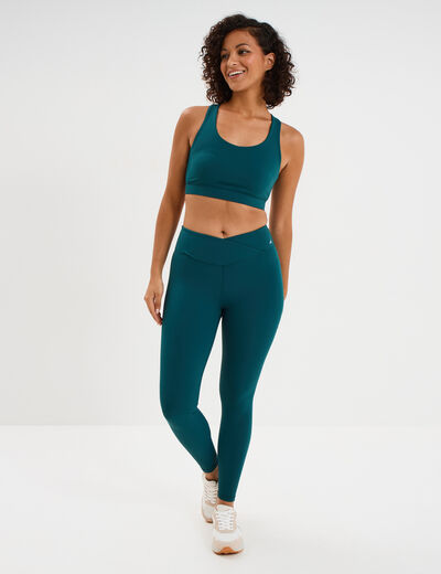 Brassi&egrave;re de sport dos nageur vert canard femme