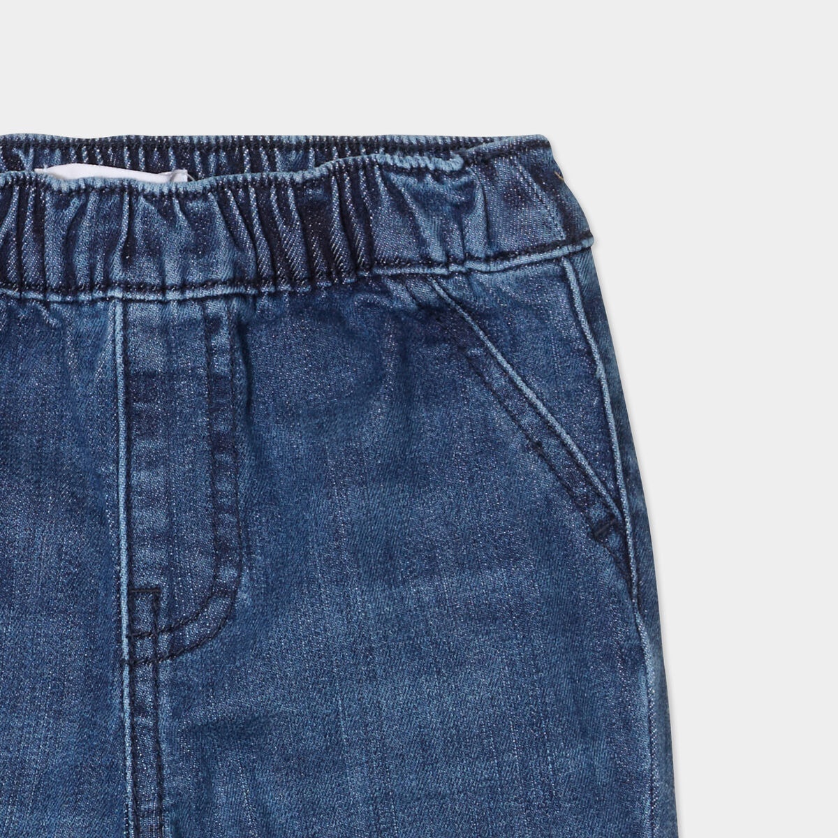 Jeans jogger bas élastiqué coton denim brut bébé garçon