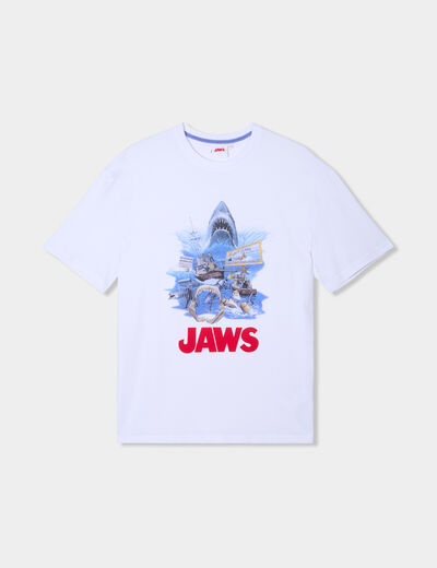 T-shirt coton Les Dents de la mer blanc homme