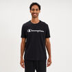T-shirt manches courtes coton Champion noir homme